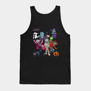 Halloween Monsters Tank Top